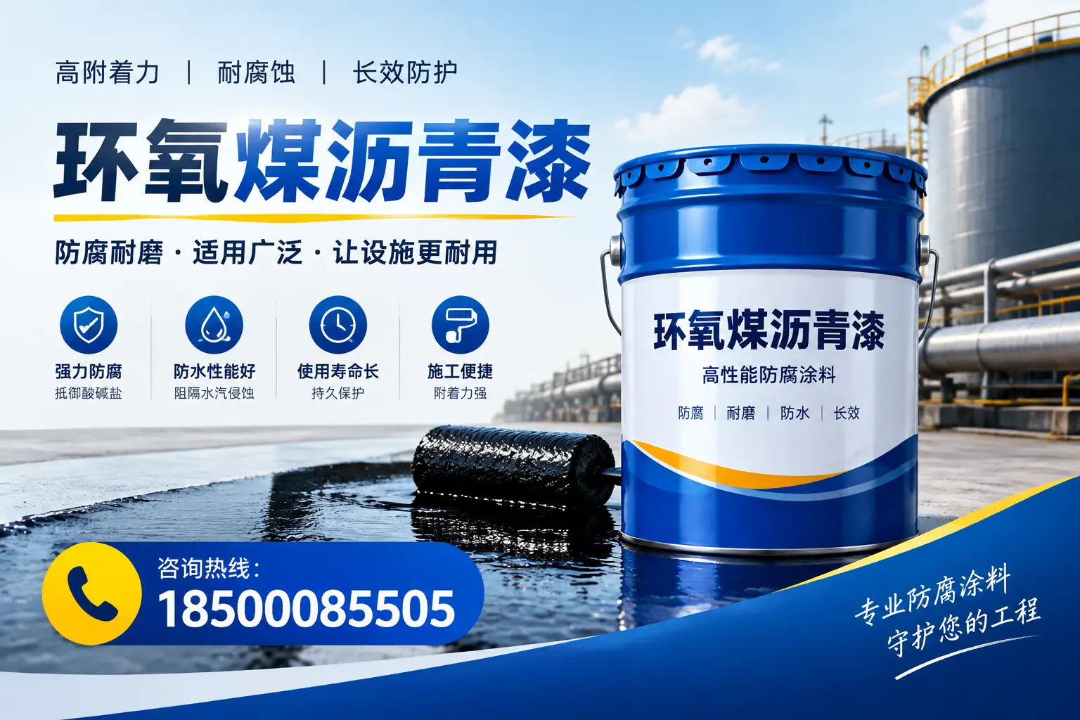 环氧煤沥青漆与其他涂料的对比分析,助力中卫企业决策